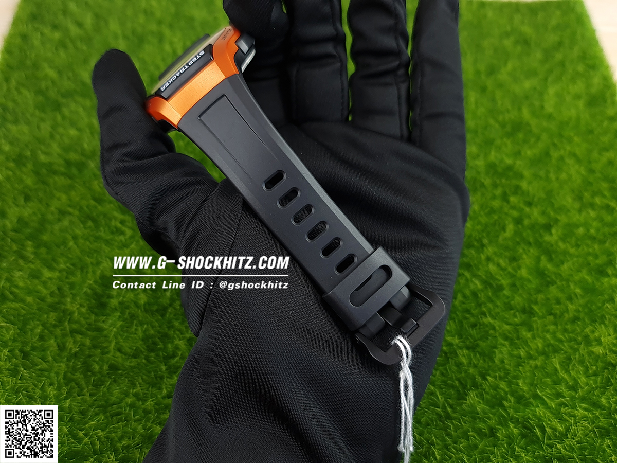 CASIO นาฬิกาคาสิโอ นาฬิกาข้อมือ นาฬิกากันน้ำ นาฬิกาของแท้ ประกันศูนย์ CMG 1 ปี รุ่น WS-2000H-4A นาฬิกาสีส้ม