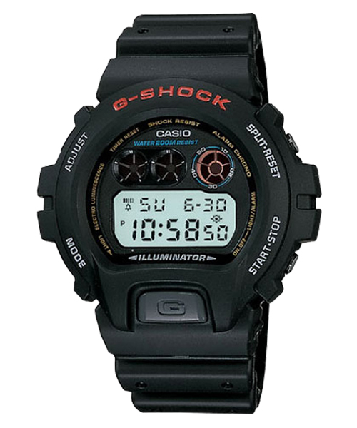 CASIO G-SHOCK นาฬิกาข้อมือ นาฬิกากันน้ำ นาฬิกาของแท้ ประกันศูนย์ CMG 1 ปี รุ่น DW-6900-1V นาฬิกาสีดำ