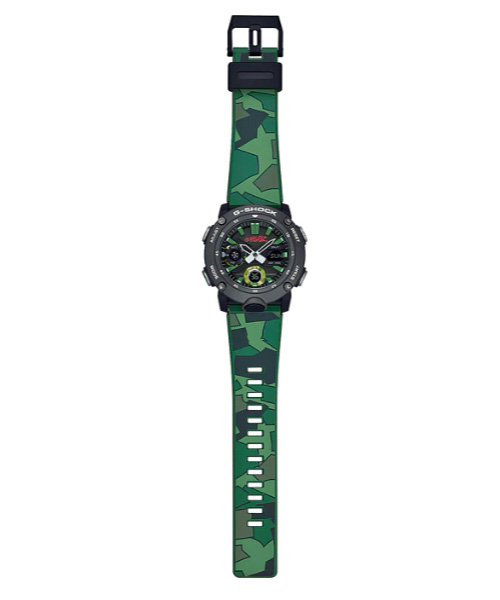 CASIO G-SHOCK นาฬิกาข้อมือ นาฬิกากันน้ำ นาฬิกาของแท้ ประกันศูนย์ CMG 1 ปี รุ่น GA-2000GZ-3A นาฬิกาสีเขียว