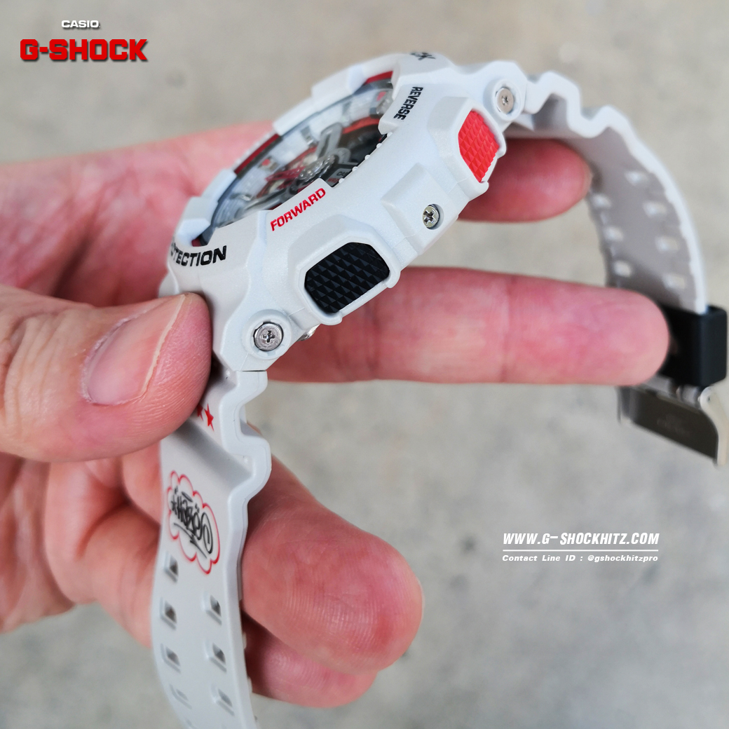 CASIO MID YEAR SALE G-SHOCK พร้อมส่ง นาฬิกาข้อมือ นาฬิกากันน้ำ นาฬิกาของแท้ ประกันศูนย์ CMG 1 ปี รุ่น GA-110EH-8A นาฬิกาสีเทา