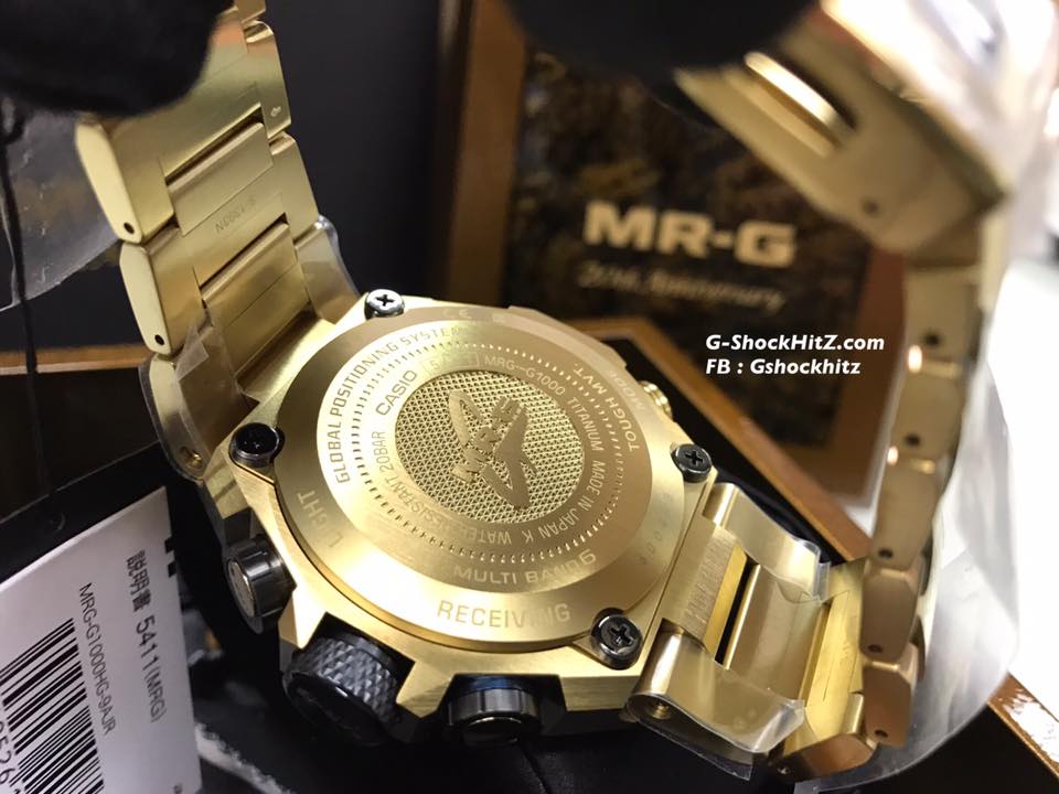 CASIO G-SHOCK นาฬิกาข้อมือ นาฬิกากันน้ำ นาฬิกาของแท้ ประกันศูนย์ CMG 1 ปี รุ่น MRG-G1000HG-9A นาฬิกาสีทอง