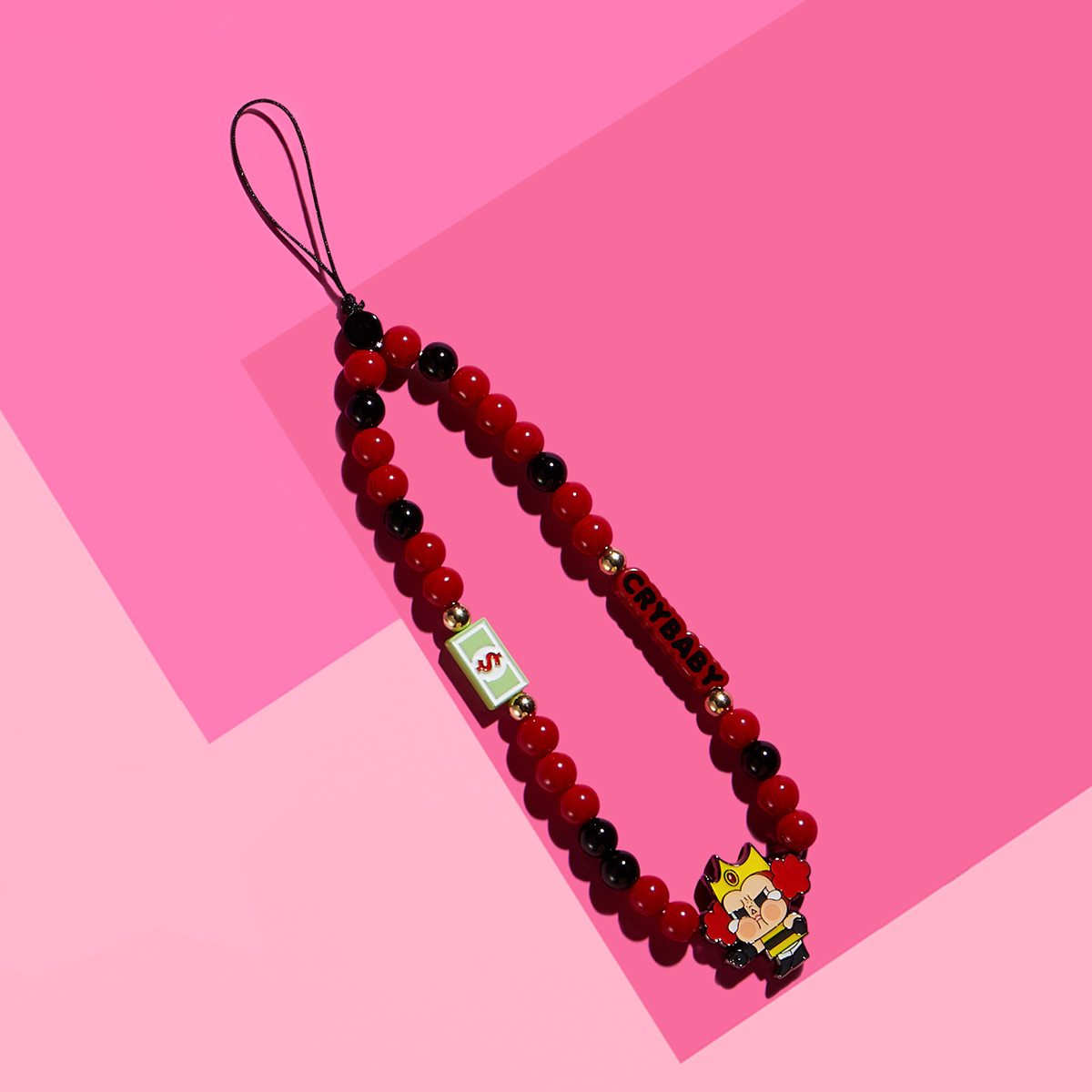 POPMART CRYBABY × Powerpuff Girls Series Phone Charm Blind Box สายห้อยโทรศัพท์