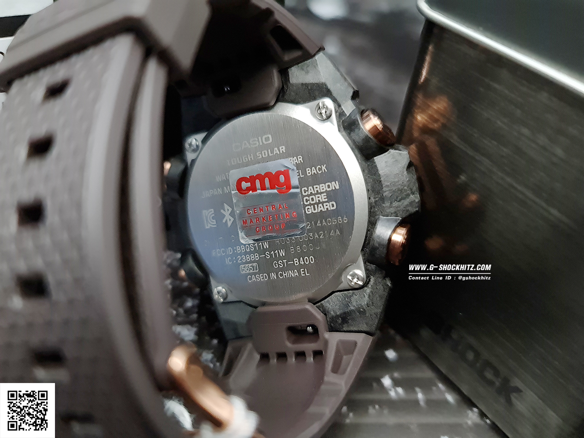 CASIO G-SHOCK นาฬิกาข้อมือ นาฬิกากันน้ำ นาฬิกาของแท้ ประกันศูนย์ CMG 1 ปี รุ่น GST-B400MV-5A นาฬิกาสีน้ำตาล