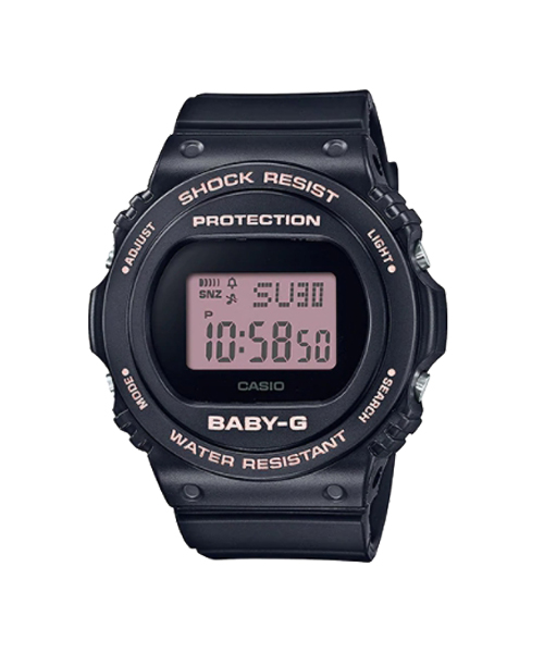 CASIO BABY-G นาฬิกาข้อมือ นาฬิกากันน้ำ นาฬิกาของแท้ ประกันศูนย์ CMG 1 ปี รุ่น BGD-570-1B นาฬิกาสีดำ