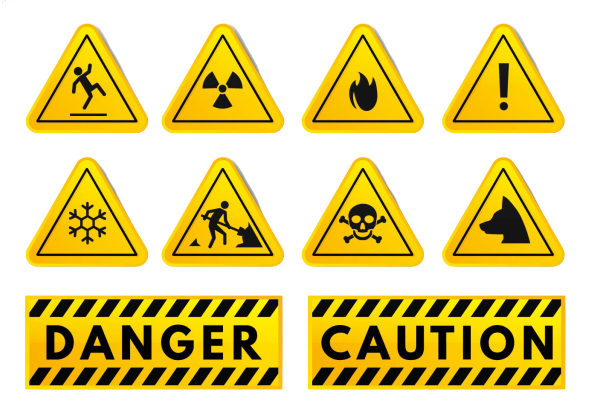 Caution Sign สัญลักษณ์คำเตือน