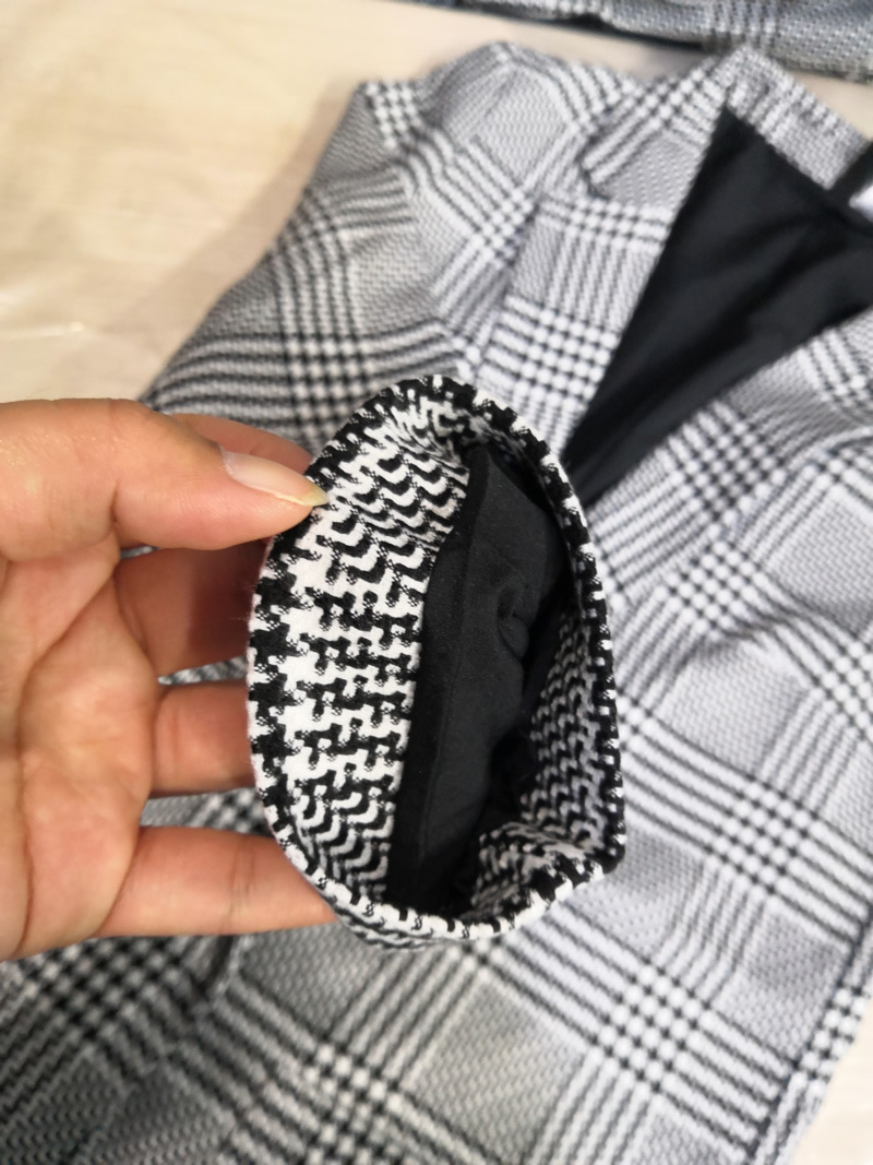 เสื้อโค้ท เสื้อคลุม ทรงสูท ลายตารางเทาดำ เสื้อคลุม เบลเซอร์ Blazer check ❄️แบรนด์✨H&M✨ แท้💯% แบรนด์ H&m