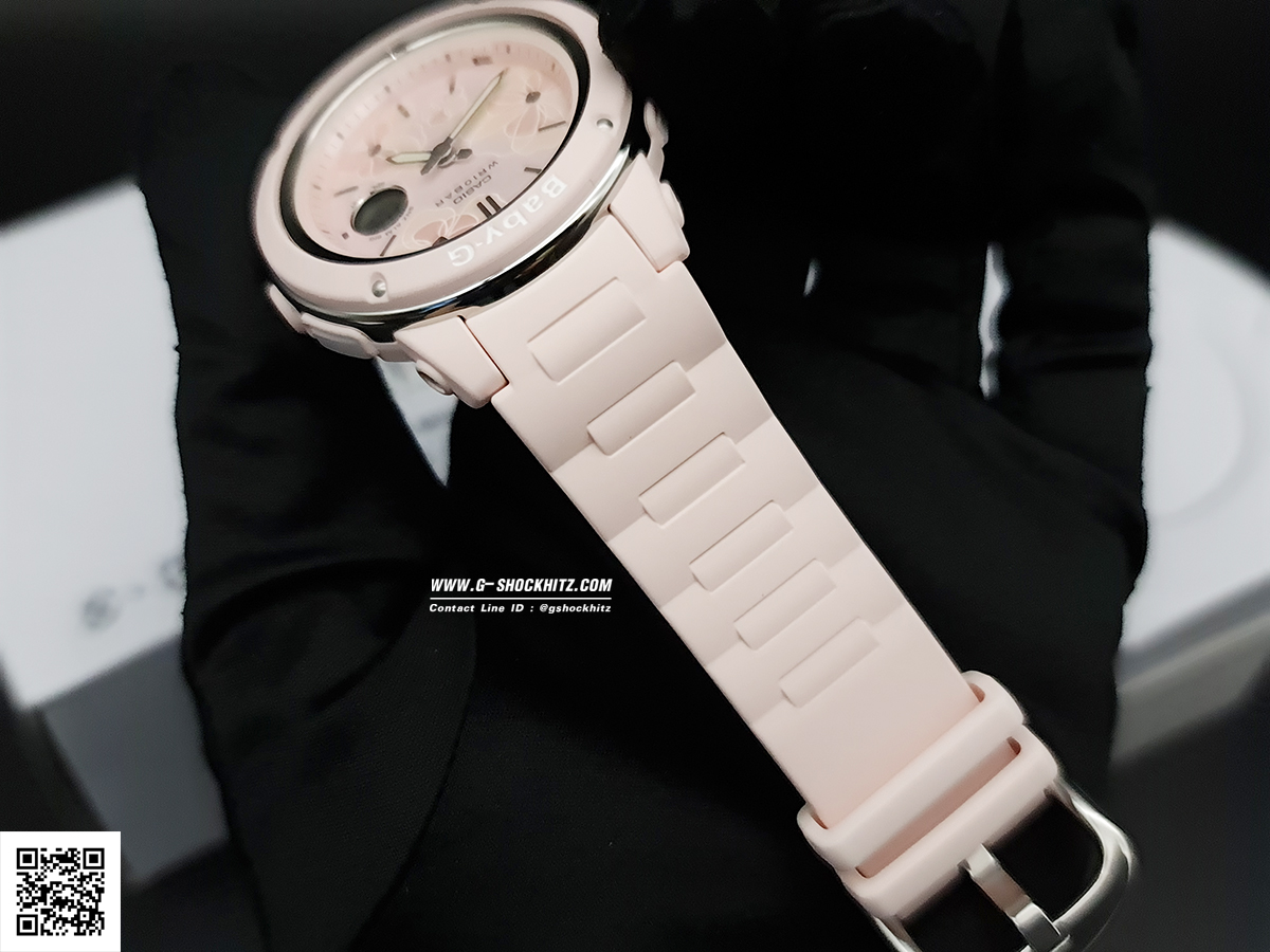 CASIO BABY-G นาฬิกาข้อมือ นาฬิกากันน้ำ นาฬิกาของแท้ ประกันศูนย์ CMG 1 ปี รุ่น BGA-150FL-4A นาฬิกาสีชมพู