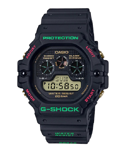 CASIO G-SHOCK นาฬิกาข้อมือ นาฬิกากันน้ำ นาฬิกาของแท้ ประกันศูนย์ CMG 1 ปี รุ่น DW-5900TH-1D นาฬิกาสีดำ
