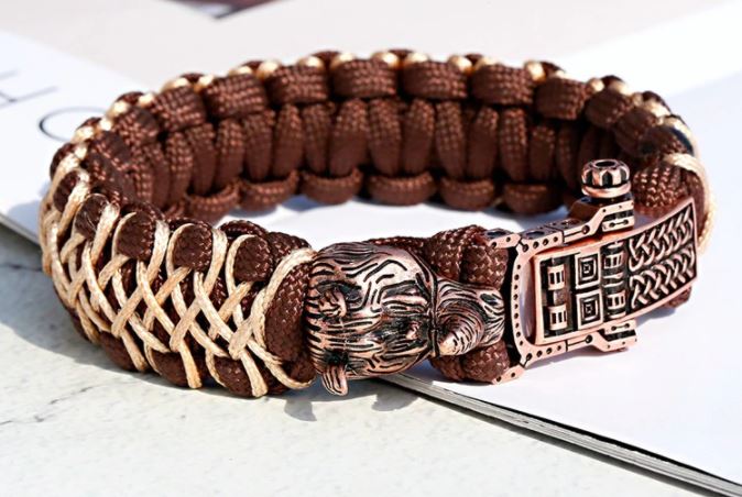 สร้อยข้อมือ กำไล ข้อมือชาย เชือกถัก ดีไซน์ ลาย แรด และ อินเดียแดง แบบสวย ดีไซน์ เท่ 781070