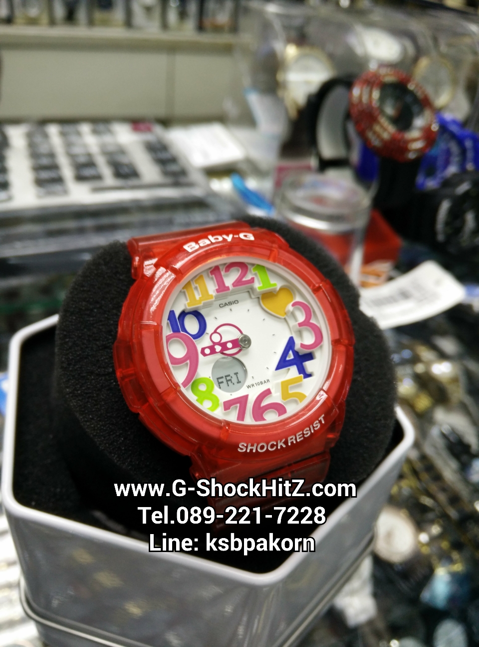 CASIO BABY-G นาฬิกาข้อมือ นาฬิกากันน้ำ นาฬิกาของแท้ ประกันศูนย์ CMG 1 ปี รุ่น BGA-131-4B นาฬิกาสีส้ม