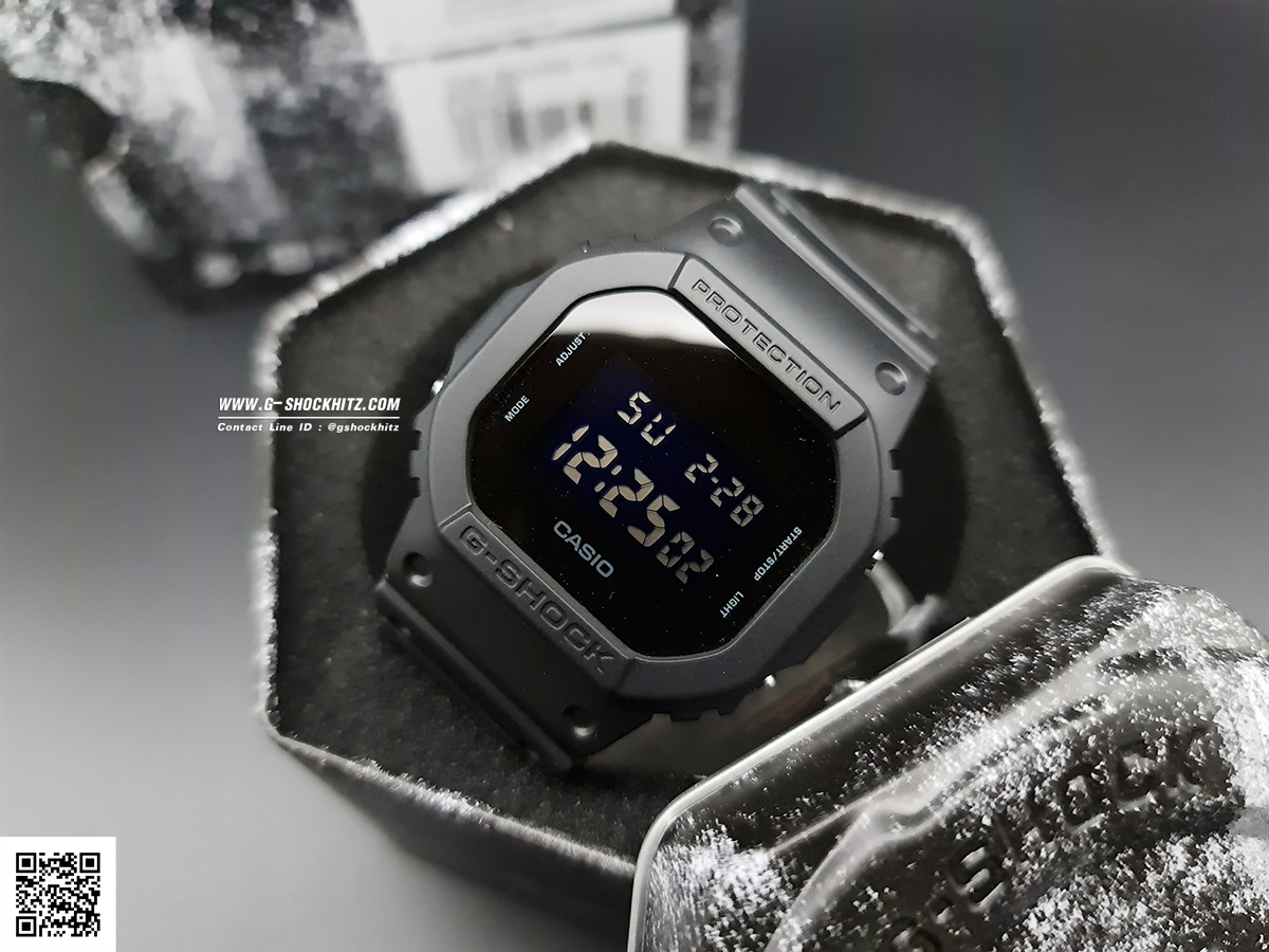CASIO MID YEAR SALE G-SHOCK นาฬิกาข้อมือ นาฬิกากันน้ำ นาฬิกาของแท้ ประกันศูนย์ CMG 1 ปี รุ่น DW-5600UBB-1D นาฬิกาสีดำ