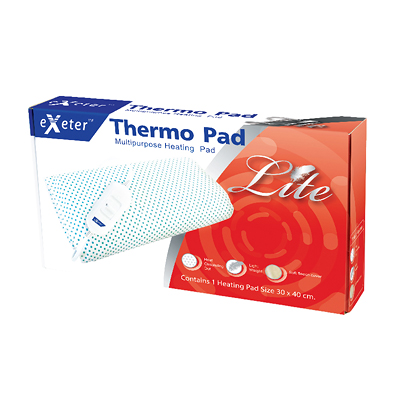 ฟรีเจลประคบร้อน-เย็น 1 ผืน แผ่นความร้อนไฟฟ้า Exeter Thermo Pad lite ขนาด 30 x 40 ซม. ใช้ประคบเพื่อบรรเทาอาการปวดเมื่อยกล้ามเนี้อ สามารถปรับอุณหภูมิได้ 2 ระดับ เหมาะสำหรับบุคคลที่นั่งเป็นเวลานานๆ รับประกัน 2 ปี