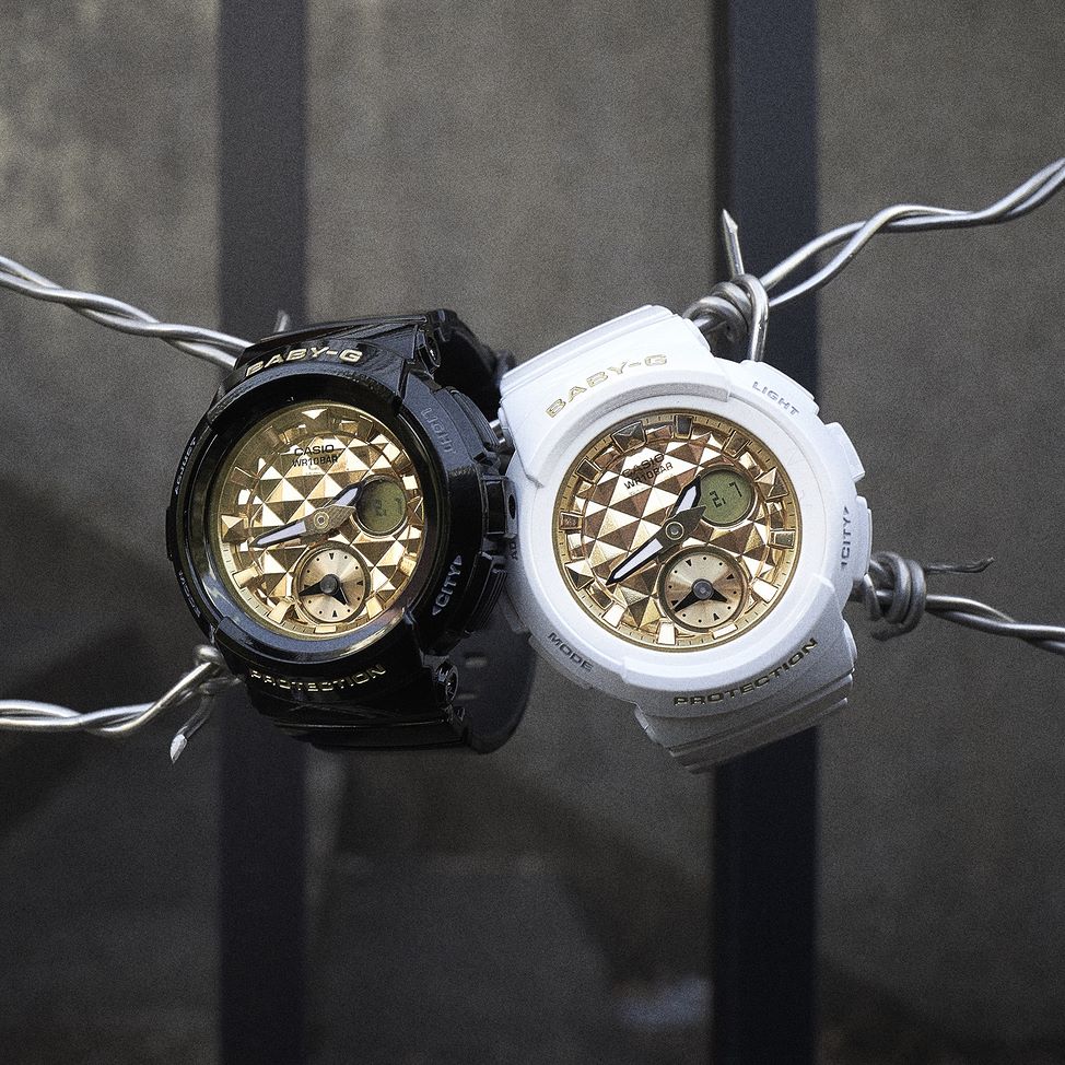 CASIO BABY-G นาฬิกาข้อมือ นาฬิกากันน้ำ นาฬิกาของแท้ ประกันศูนย์ CMG 1 ปี รุ่น BGA-195M-7A นาฬิกาสีขาว