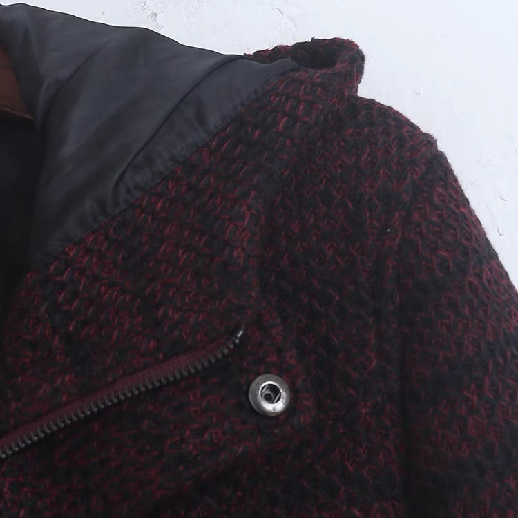 เสื้อโค้ท ฮู้ด เสื้อกันหนาว Pea coat กันหนาวฮู้ด กระดุมไม้ ดำ
