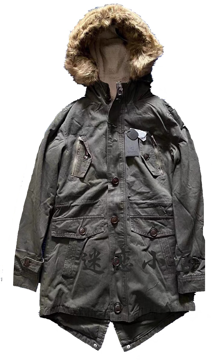 Enos jean75 เสื้อกันหนาว ติดฮูท เสื้อcoat แบรนด์ ENOS JEAN 75 แต่งซับขนอุ่นด้านใน (ขนด้านในถอดใส่ได้ทั้งชิ้นเลยคะ เขียว
