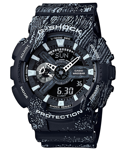CASIO G-SHOCK นาฬิกาข้อมือ นาฬิกากันน้ำ นาฬิกาของแท้ ประกันศูนย์ CMG 1 ปี รุ่น GA-110TX-1A นาฬิกาสีดำ