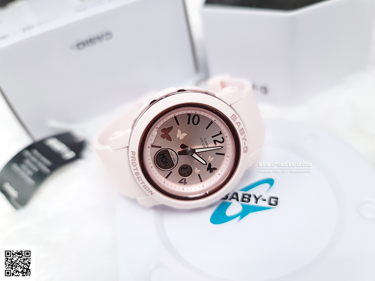 CASIO BABY-G นาฬิกาข้อมือ นาฬิกากันน้ำ นาฬิกาของแท้ ประกันศูนย์ CMG 1 ปี รุ่น BGA-290BD-4A นาฬิกาสีชมพู