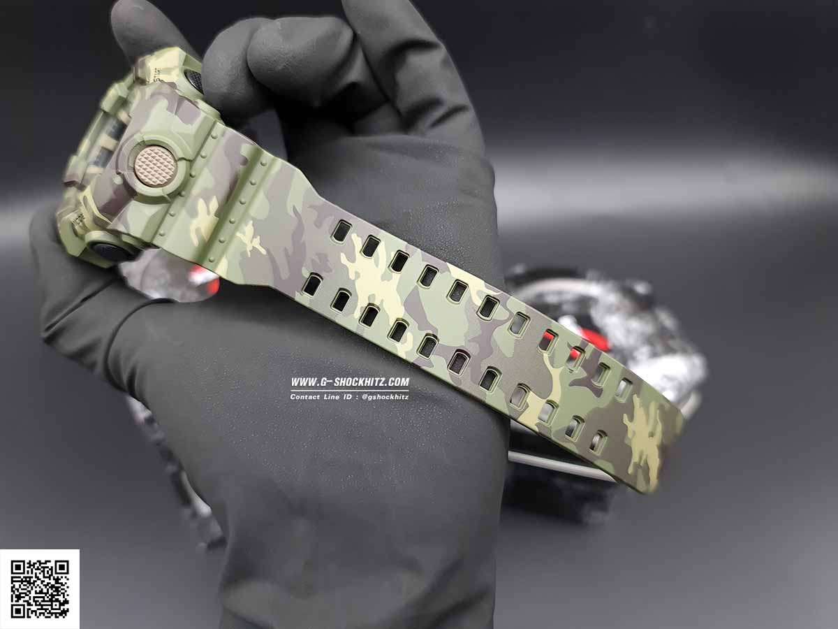 CASIO G-SHOCK นาฬิกาข้อมือ นาฬิกากันน้ำ นาฬิกาของแท้ ประกันศูนย์ CMG 1 ปี รุ่น GA-700CM-3A นาฬิกาสีเขียว