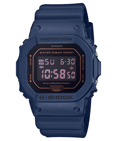 CASIO G-SHOCK นาฬิกาข้อมือ นาฬิกากันน้ำ นาฬิกาของแท้ ประกันศูนย์ CMG 1 ปี รุ่น DW-5600BBM-2D นาฬิกาสีน้ำเงิน