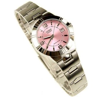 CASIO นาฬิกาคาสิโอ นาฬิกาข้อมือ นาฬิกากันน้ำ นาฬิกาของแท้ ประกันศูนย์ CMG 1 ปี รุ่น LTP-1241D-4A3 นาฬิกาสีเงิน