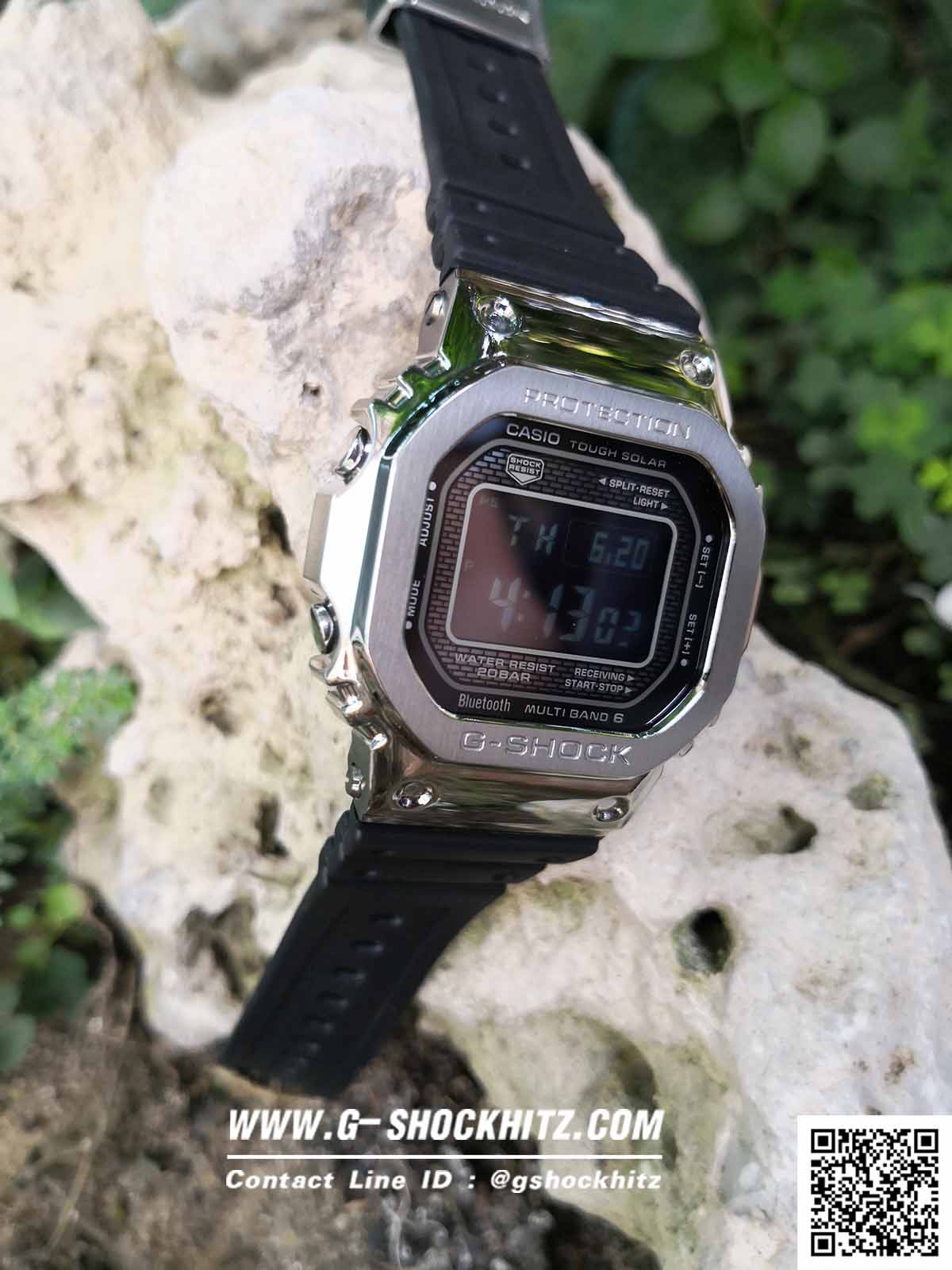 CASIO MID YEAR SALE G-SHOCK พร้อมส่ง นาฬิกาข้อมือ นาฬิกากันน้ำ นาฬิกาของแท้ ประกันศูนย์ CMG 1 ปี รุ่น GMW-B5000-1 นาฬิกาสีดำ