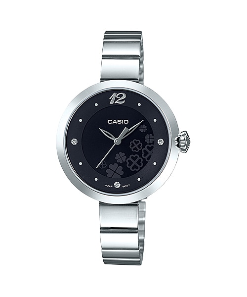 CASIO นาฬิกาคาสิโอ นาฬิกาข้อมือ นาฬิกากันน้ำ นาฬิกาของแท้ ประกันศูนย์ CMG 1 ปี รุ่น LTP-E154D-1A นาฬิกาสีเงิน