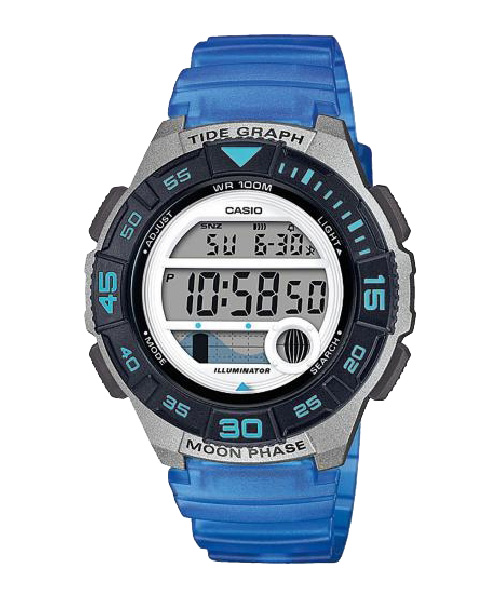 CASIO นาฬิกาคาสิโอ นาฬิกาข้อมือ นาฬิกากันน้ำ นาฬิกาของแท้ ประกันศูนย์ CMG 1 ปี รุ่น LWS-1100H-2A นาฬิกาสีฟ้้า