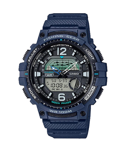CASIO นาฬิกาคาสิโอ นาฬิกาข้อมือ นาฬิกากันน้ำ นาฬิกาของแท้ ประกันศูนย์ CMG 1 ปี รุ่น WSC-1250H-2A นาฬิกาสีน้ำเงิน