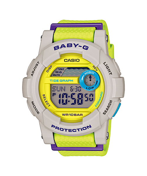 CASIO BABY-G นาฬิกาข้อมือ นาฬิกากันน้ำ นาฬิกาของแท้ ประกันศูนย์ CMG 1 ปี รุ่น BGD-180-3D นาฬิกาสีเหลือง