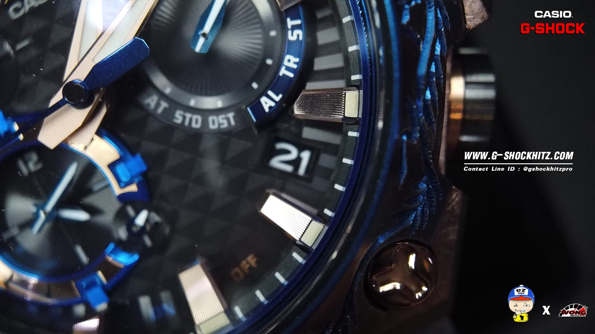 CASIO G-SHOCK นาฬิกาข้อมือ นาฬิกากันน้ำ นาฬิกาของแท้ ประกันศูนย์ CMG 1 ปี รุ่น MRG-B2000SH-5A นาฬิกาสีน้ำตาล