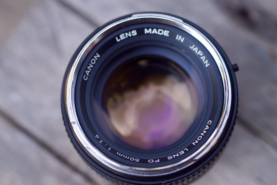 CANON FD LENS 50MM. F1.4 SILVER NOSE