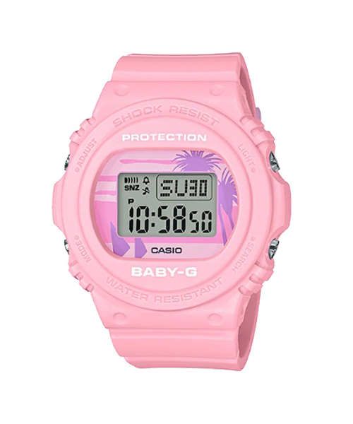 CASIO BABY-G นาฬิกาข้อมือ นาฬิกากันน้ำ นาฬิกาของแท้ ประกันศูนย์ CMG 1 ปี รุ่น BGD-570BC-4D นาฬิกาสีชมพู