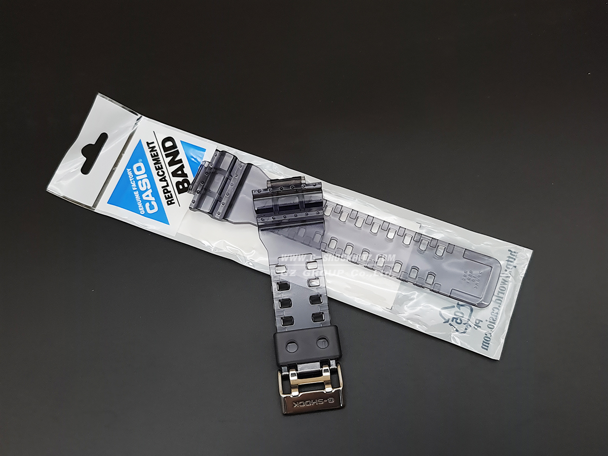 CASIO GENUINE FACTORY CASIO REPLACEMENT อะไหล่นาฬิกา G-SHOCK รุ่น GA-700SK-1A กรอบสายสีใสดำ