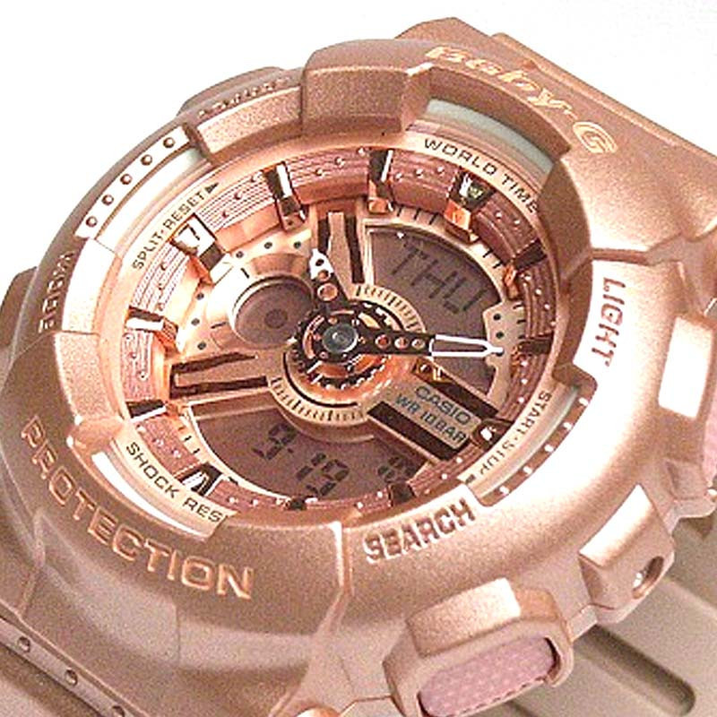 CASIO BABY-G นาฬิกาข้อมือ นาฬิกากันน้ำ นาฬิกาของแท้ ประกันศูนย์ CMG 1 ปี รุ่น BA-111-4A นาฬิกาสีชมพู