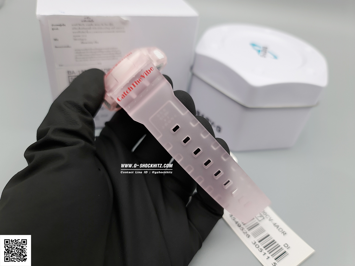 CASIO BABY-G นาฬิกาข้อมือ นาฬิกากันน้ำ นาฬิกาของแท้ ประกันศูนย์ CMG 1 ปี รุ่น BA-130CV-4A นาฬิกาสีชมพู