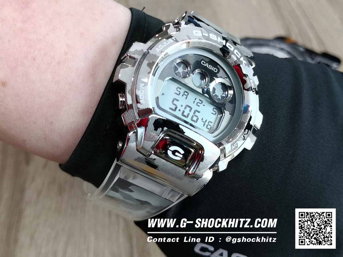 CASIO MID YEAR SALE G-SHOCK พร้อมส่ง นาฬิกาข้อมือ นาฬิกากันน้ำ นาฬิกาของแท้ ประกันศูนย์ CMG 1 ปี รุ่น GM-6900SCM-1 นาฬิกาสีเงิน
