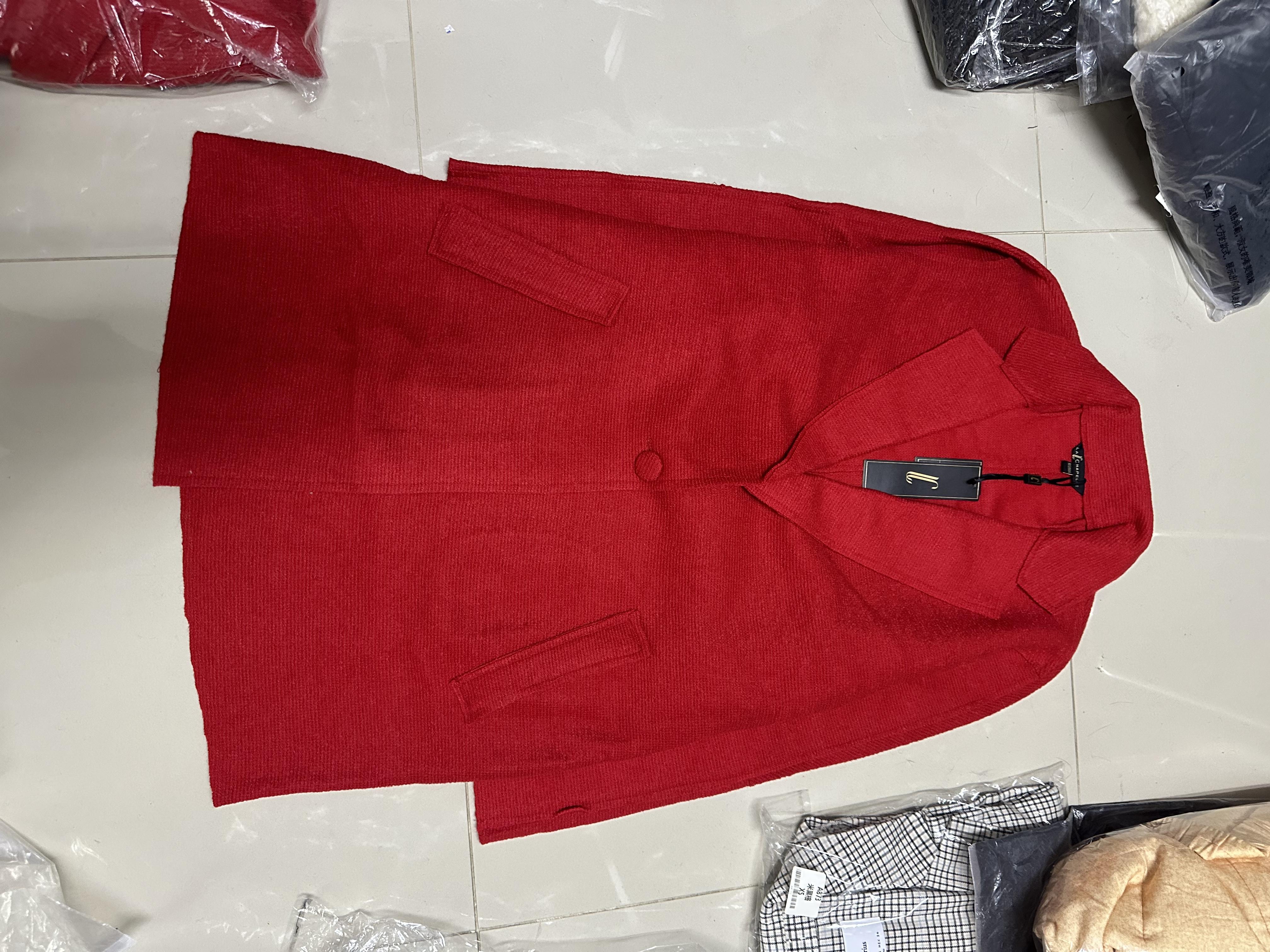เสื้อโค้ท peacoat เสื้อโค้ทเฟอร์ โค้ทสีแแดง แบรนด์ La chapelle