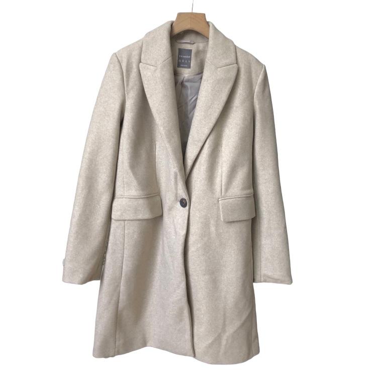 เสื้อโค้ทวูล Trench coat เสื้อโค้ทเฟอร์ โค้ทสักหลาดสีเบจ แบรนด์ Primark สำเนา สำเนา สำเนา สำเนา สำเนา สำเนา