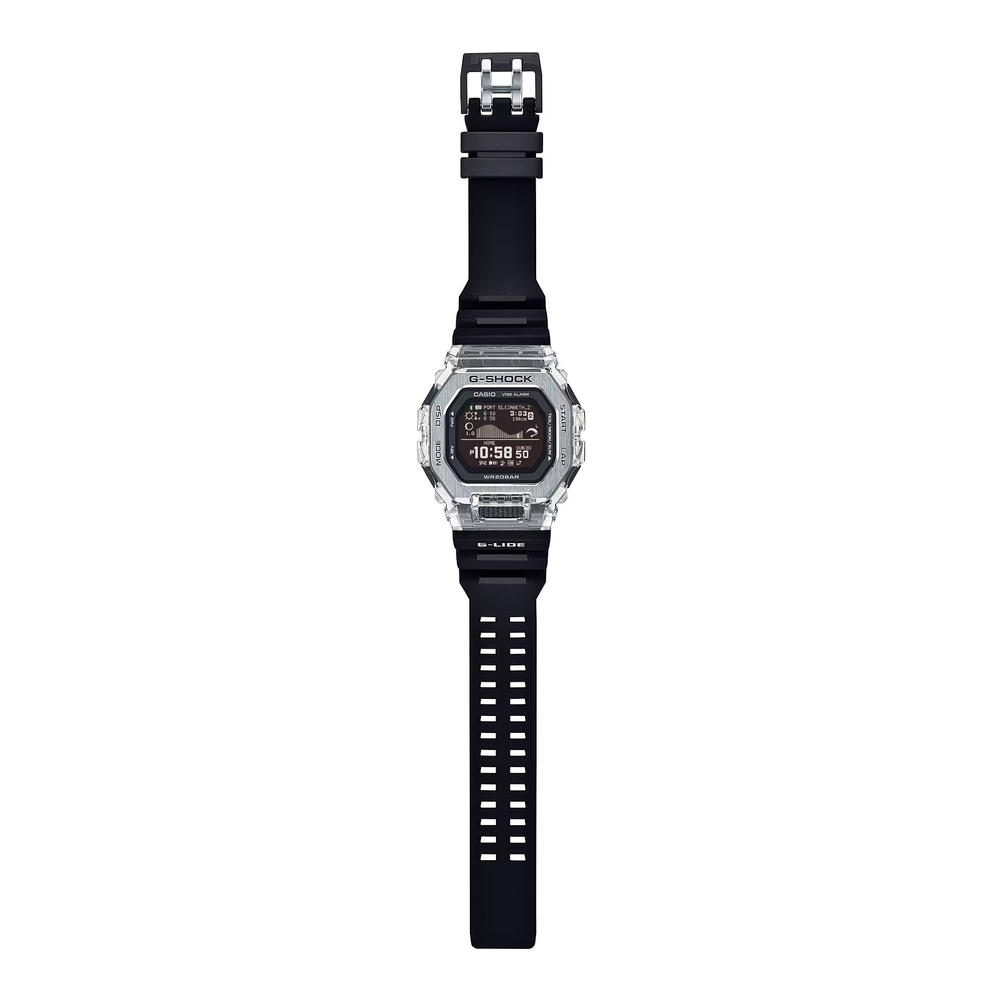 CASIO G-SHOCK นาฬิกาข้อมือ นาฬิกากันน้ำ นาฬิกาของแท้ ประกันศูนย์ CMG 1 ปี รุ่น GBX-100S-1 นาฬิกาสีดำ