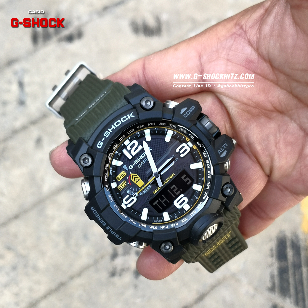 CASIO G-SHOCK นาฬิกาข้อมือ นาฬิกากันน้ำ นาฬิกาของแท้ ประกันศูนย์ CMG 1 ปี รุ่น GWG-1000-1A3 นาฬิกาสีดำ