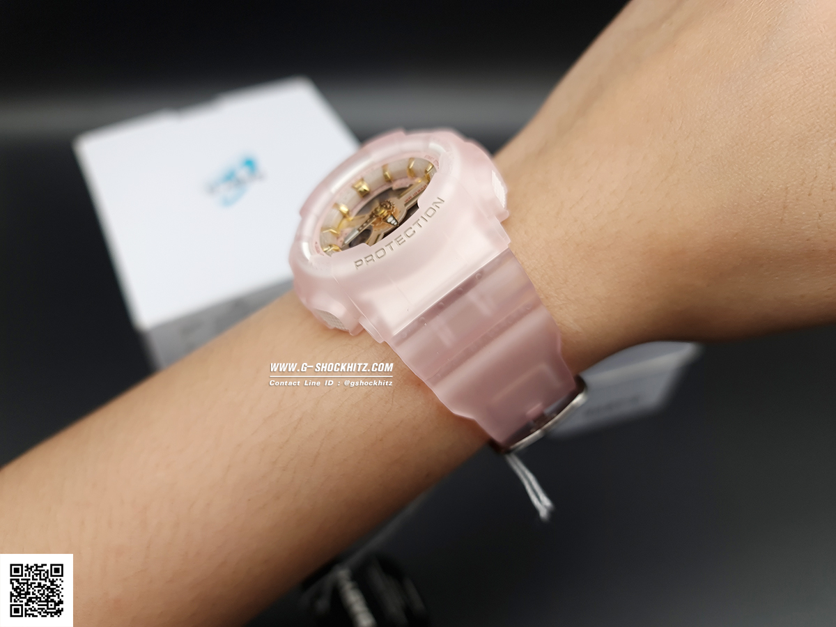 CASIO MID YEAR SALE BABY-G นาฬิกาข้อมือ นาฬิกากันน้ำ นาฬิกาของแท้ ประกันศูนย์ CMG 1 ปี รุ่น BA-110SC-4A นาฬิกาสีชมพู