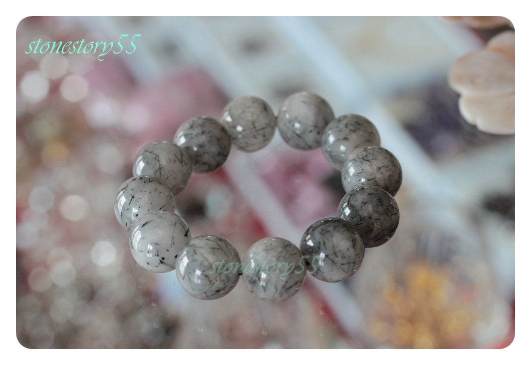 กำไลแก้วขนเหล็กน้ำตัน(ขายแล้ว)