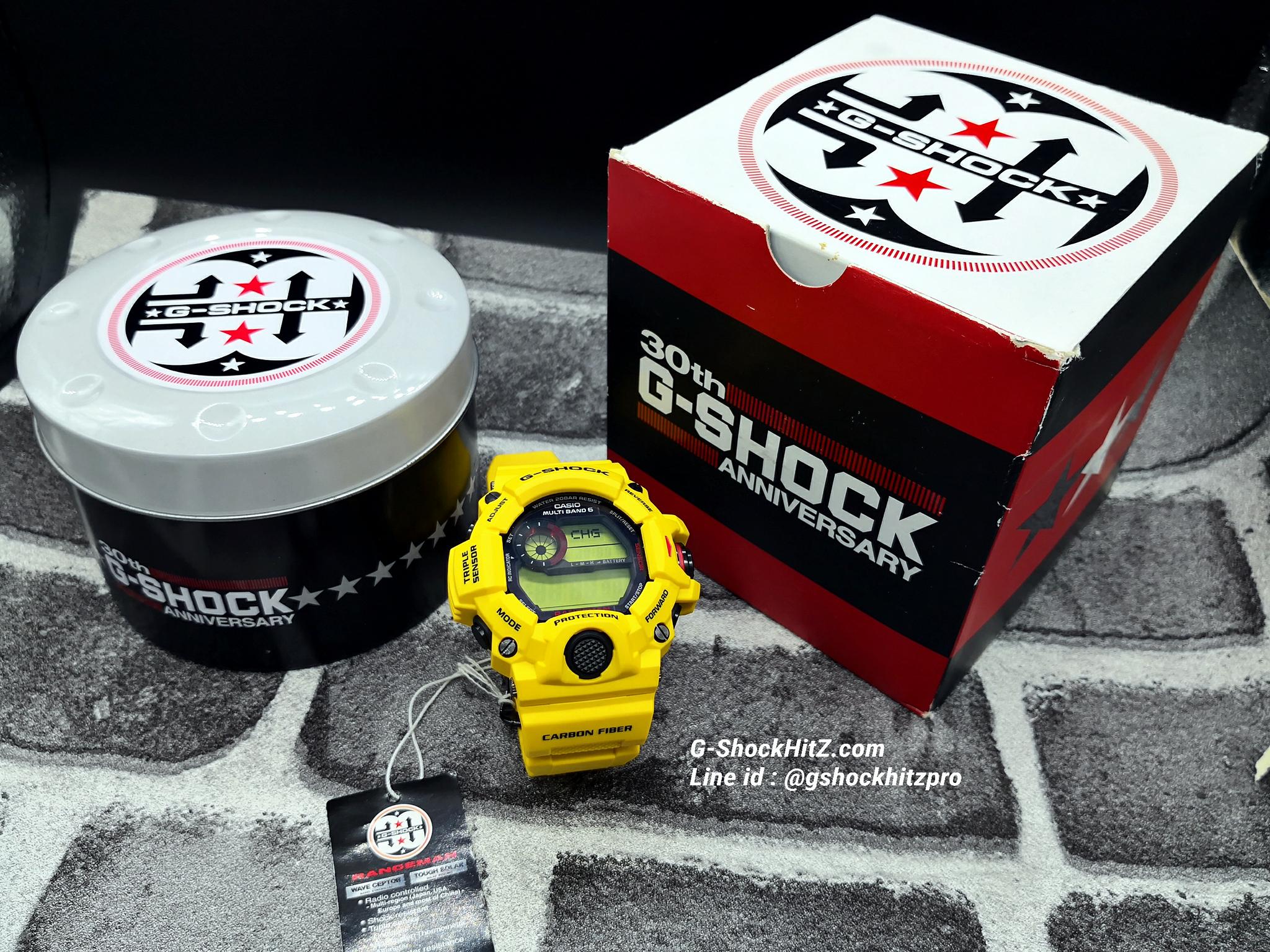 CASIO G-SHOCK นาฬิกาข้อมือ นาฬิกากันน้ำ นาฬิกาของแท้ ประกันศูนย์ CMG 1 ปี รุ่น GW-9430EJ-9Jr นาฬิกาสีเหลือง
