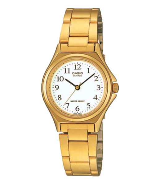 CASIO MID YEAR SALE นาฬิกาคาสิโอ พร้อมส่ง นาฬิกาข้อมือ นาฬิกากันน้ำ นาฬิกาของแท้ BTS ประกันศูนย์ CMG 1 ปี รุ่น LTP-1130N-7B นาฬิกาสีทอง