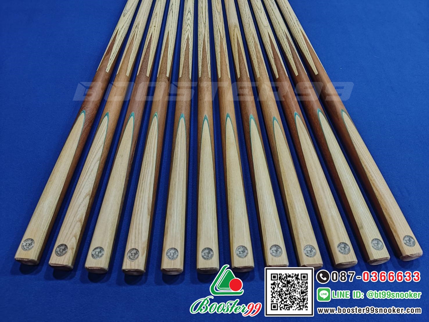 ไม้คิวพลู เกรดA แบร์นดัง จากจีน LP ด้ามไม้แท้ จำปาแหลม 5จำปา (ราคาต่อ 1 ด้าม)