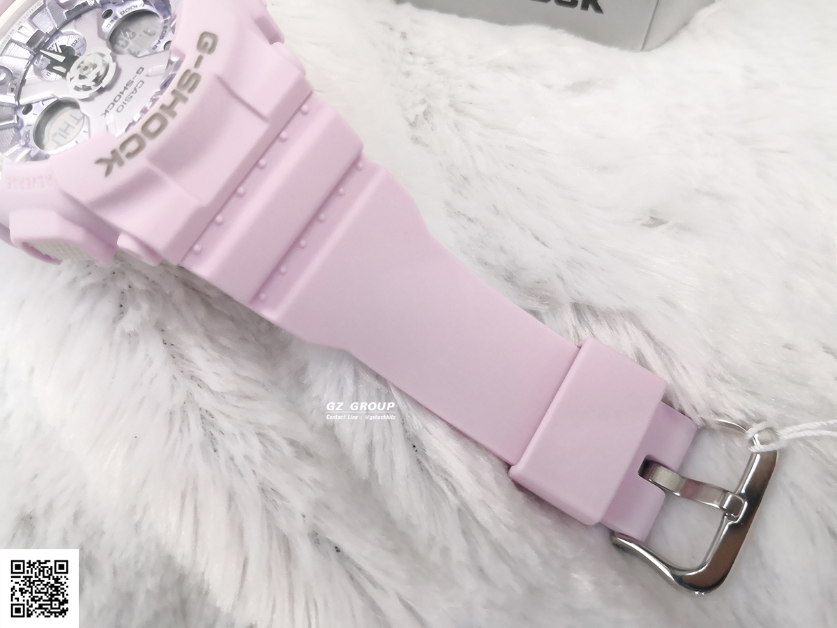 CASIO G-SHOCK นาฬิกาข้อมือ นาฬิกากันน้ำ นาฬิกาของแท้ ประกันศูนย์ CMG 1 ปี รุ่น GMA-S120DP-6A นาฬิกาสีม่วง