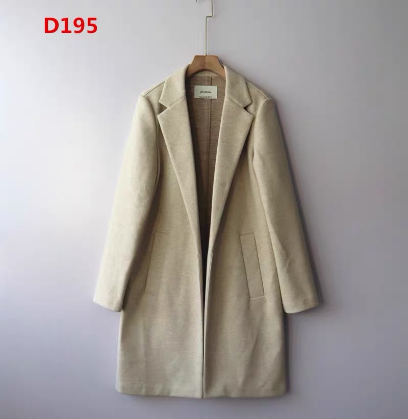 เสื้อโค้ท เสื้อโค้ทกันหนาว โค้ทวูล tailored knot coat สีเบจ แบรนด์ STRADIVARIUS สำเนา