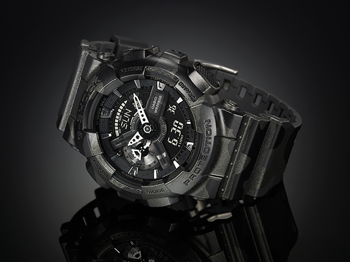 CASIO G-SHOCK นาฬิกา CASIO G-SHOCK รุ่น GA-110CM-1 ของแท้ประกันศูนย์ CMG 1ปี GA-110CM-1 นาฬิกาสีดำ