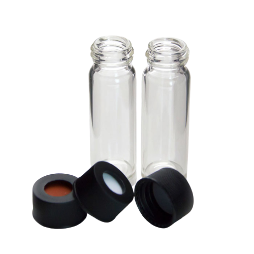 Glass vial 4mL(13mm neck) and screwcap with septa PTFE 13mm,(100 psc./pack)