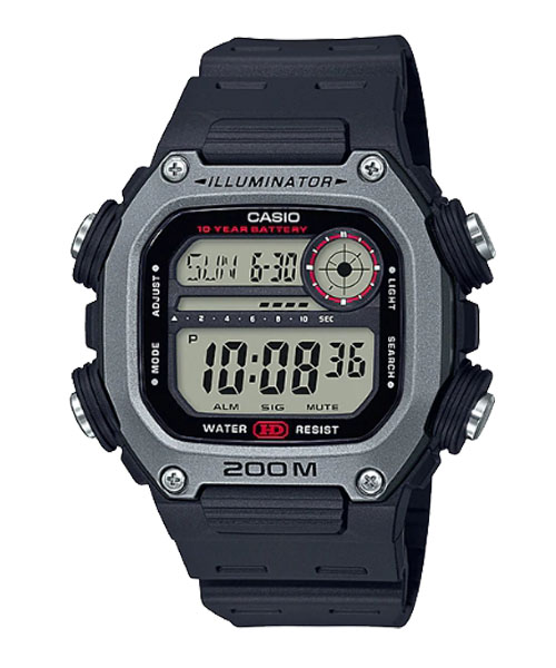 CASIO นาฬิกาคาสิโอ นาฬิกาข้อมือ นาฬิกากันน้ำ นาฬิกาของแท้ ประกันศูนย์ CMG 1 ปี รุ่น DW-291H-1A นาฬิกาสีดำ